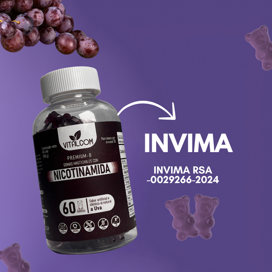 Gomitas De Nicotinamida X 60 unds