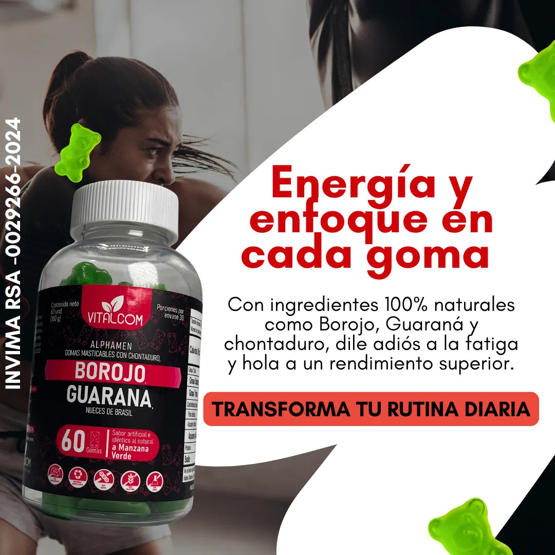 Gomitas Alphamen de Borojó X 60 unds